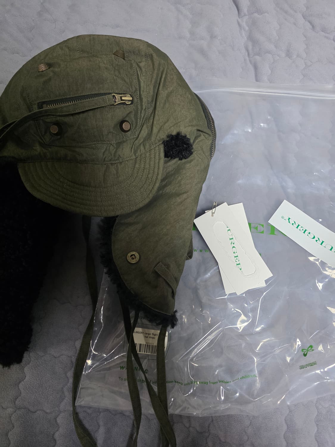 써저리 카고 플라이트 트루퍼 햇 카키 상품이미지7