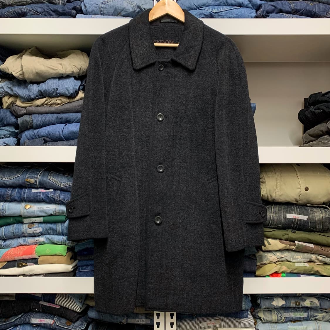 [L] 90's 런던 포그 래글런 싱글코트 상품이미지2