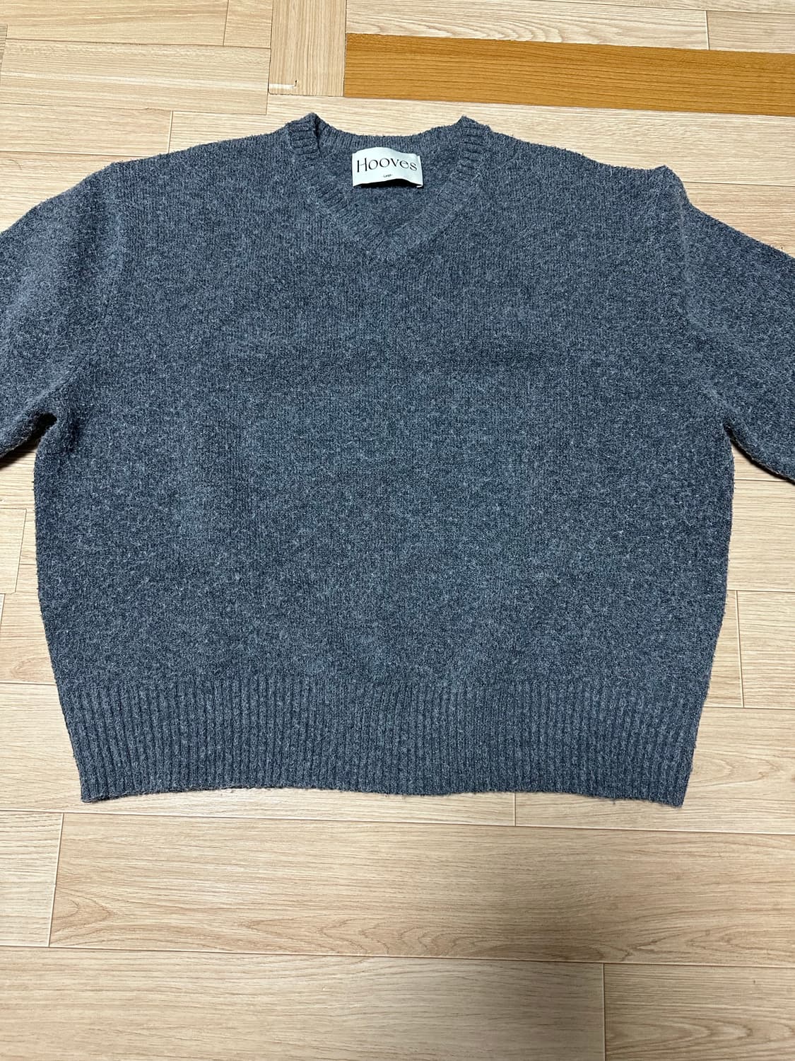 후브스 울블렌드 브이넥 크롭 니트 상품이미지1