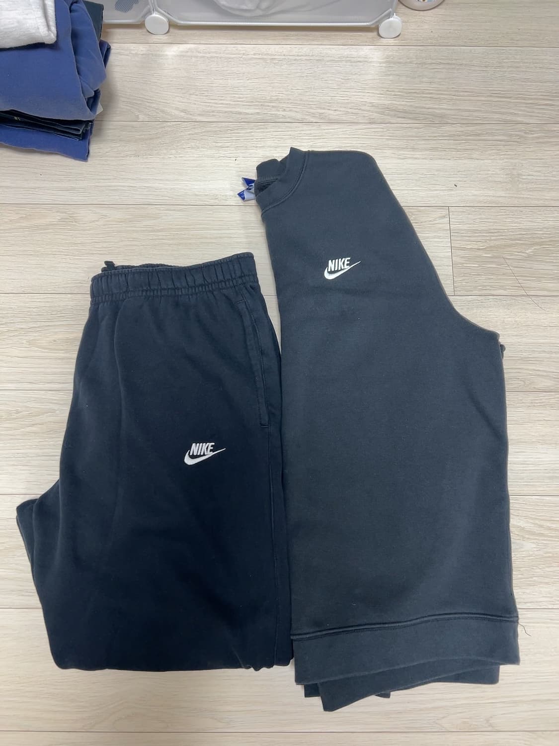 나이키 추리닝셋업 블랙 조거바지 상XXL하XL 상품이미지1