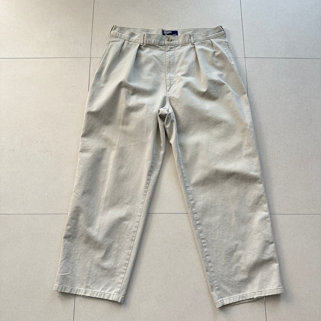 90s 폴로 랄프로렌 어센틱 치노팬츠 베이지 36x30  상품이미지1