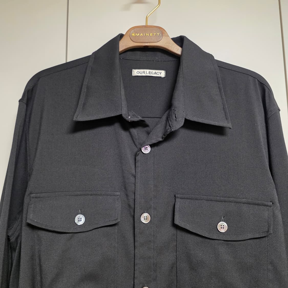 아워레가시 CPO 셔츠 블랙 48 상품이미지4