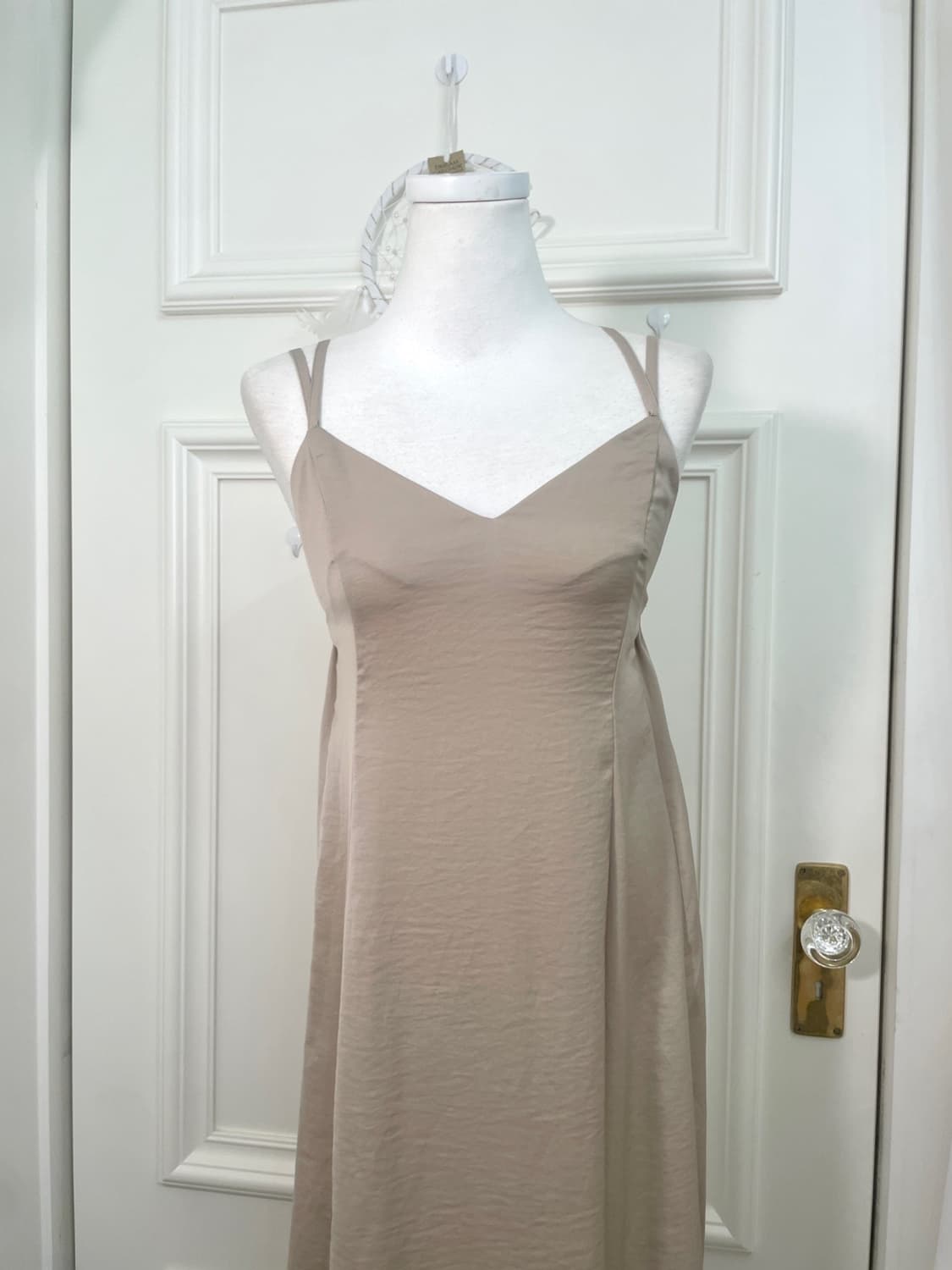 EARTH beige back banding lining long opc 상품이미지5
