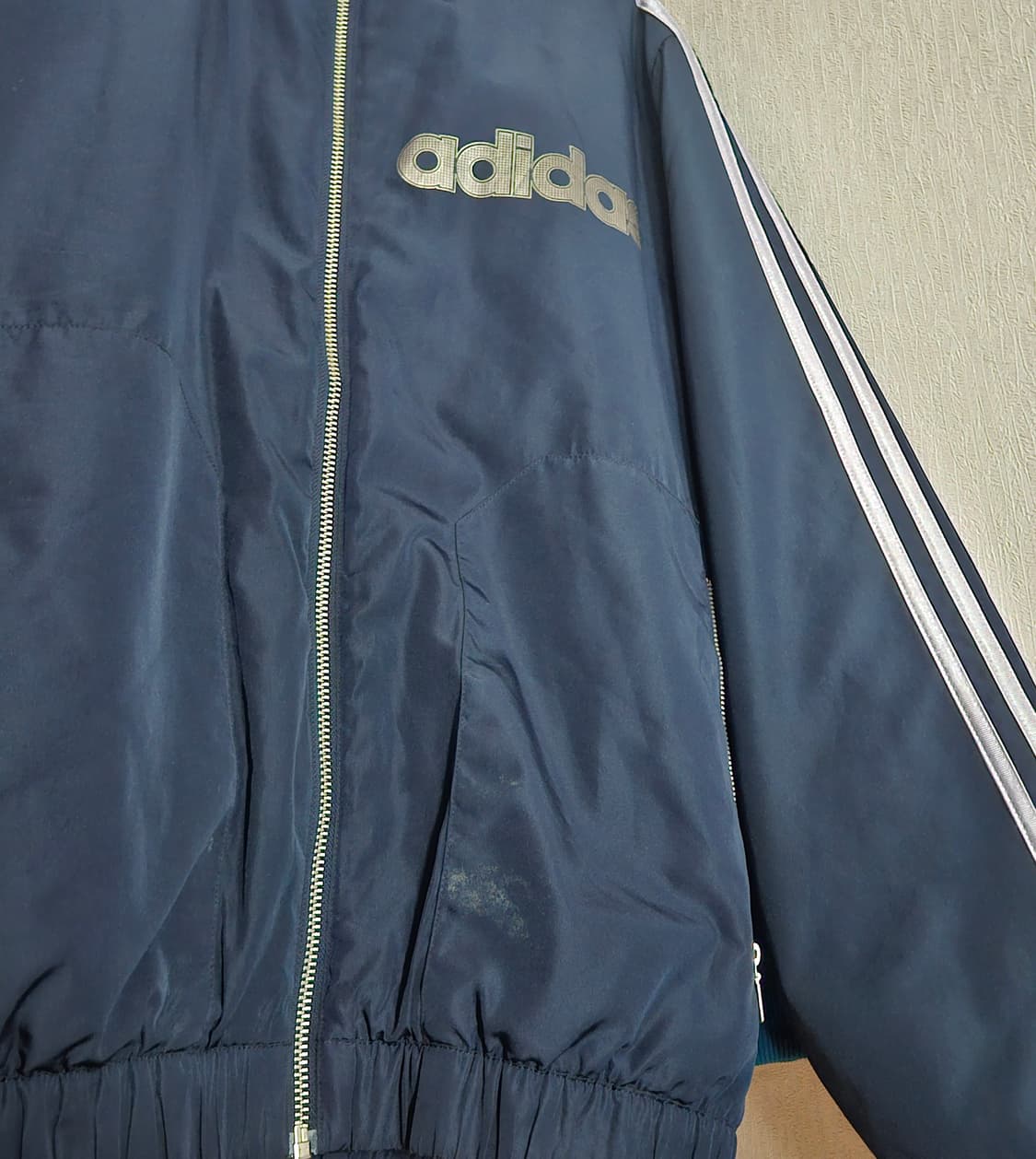 일본 아디다스 점퍼/올드스쿨 빈티지(네이비/실버) 상품이미지10