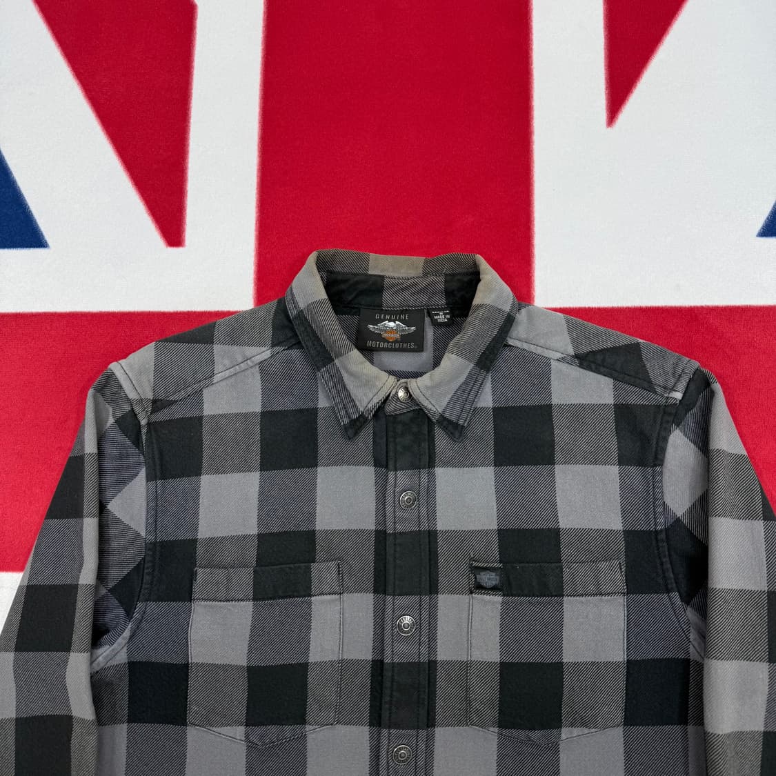 할리데이비슨 체크셔츠 M 상품이미지3