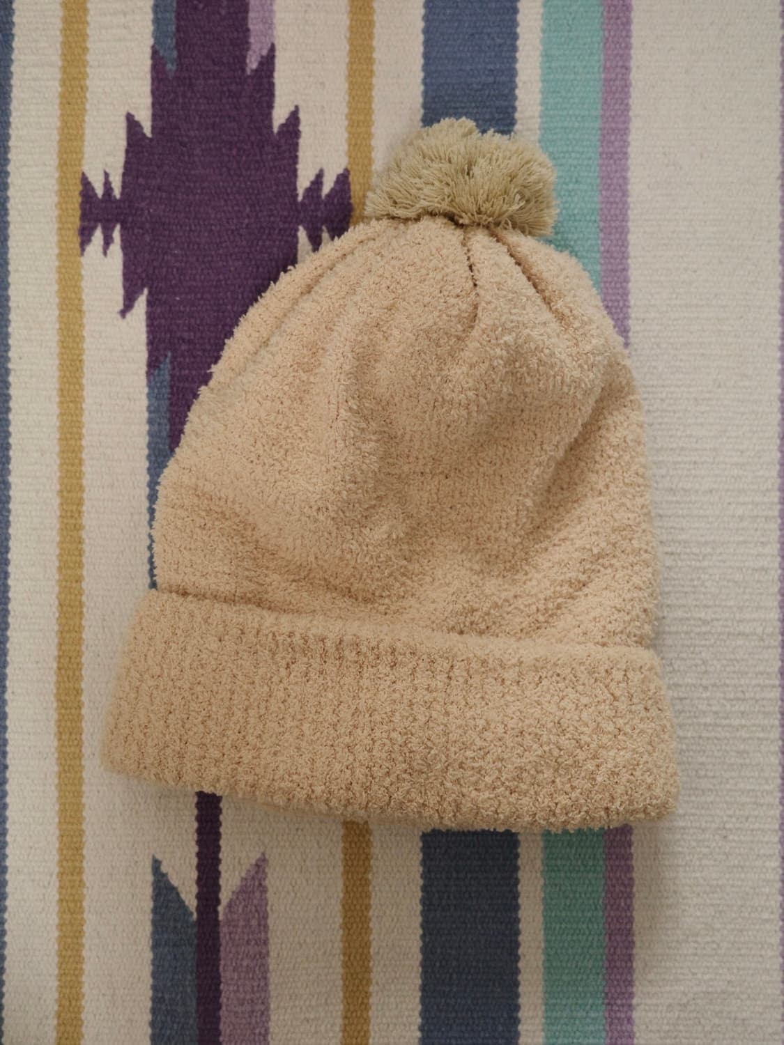 fleece pompom beanie 상품이미지1