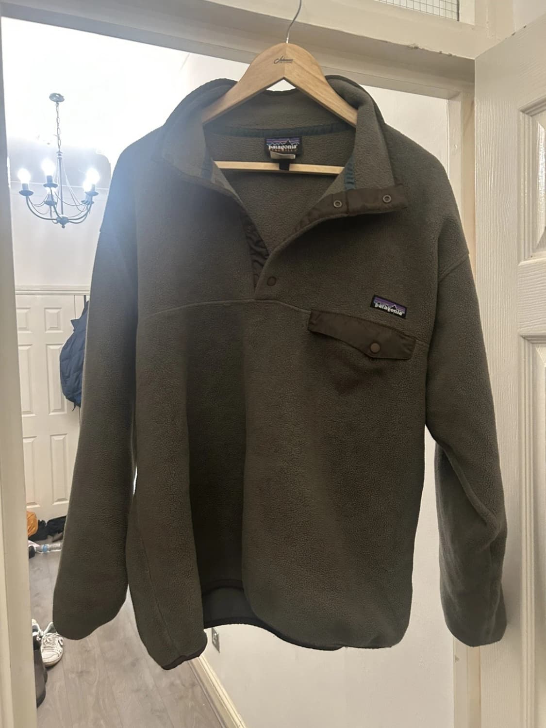 L 빈티지 90S 프르투칼메이드 파타고니아 신칠라 올리브 상품이미지7