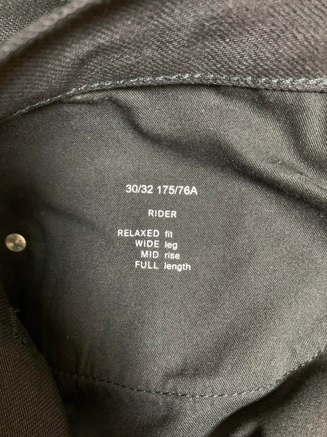 RIDER 로 셀비지 스트레이트 레그 진( 30/32 ) 상품이미지7