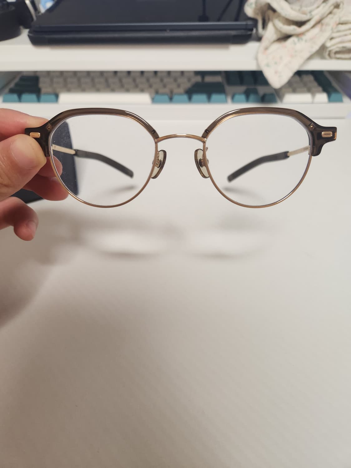 포나인즈 M-121 1901 하금테 안경 47사이즈 판매합니다 상품이미지4