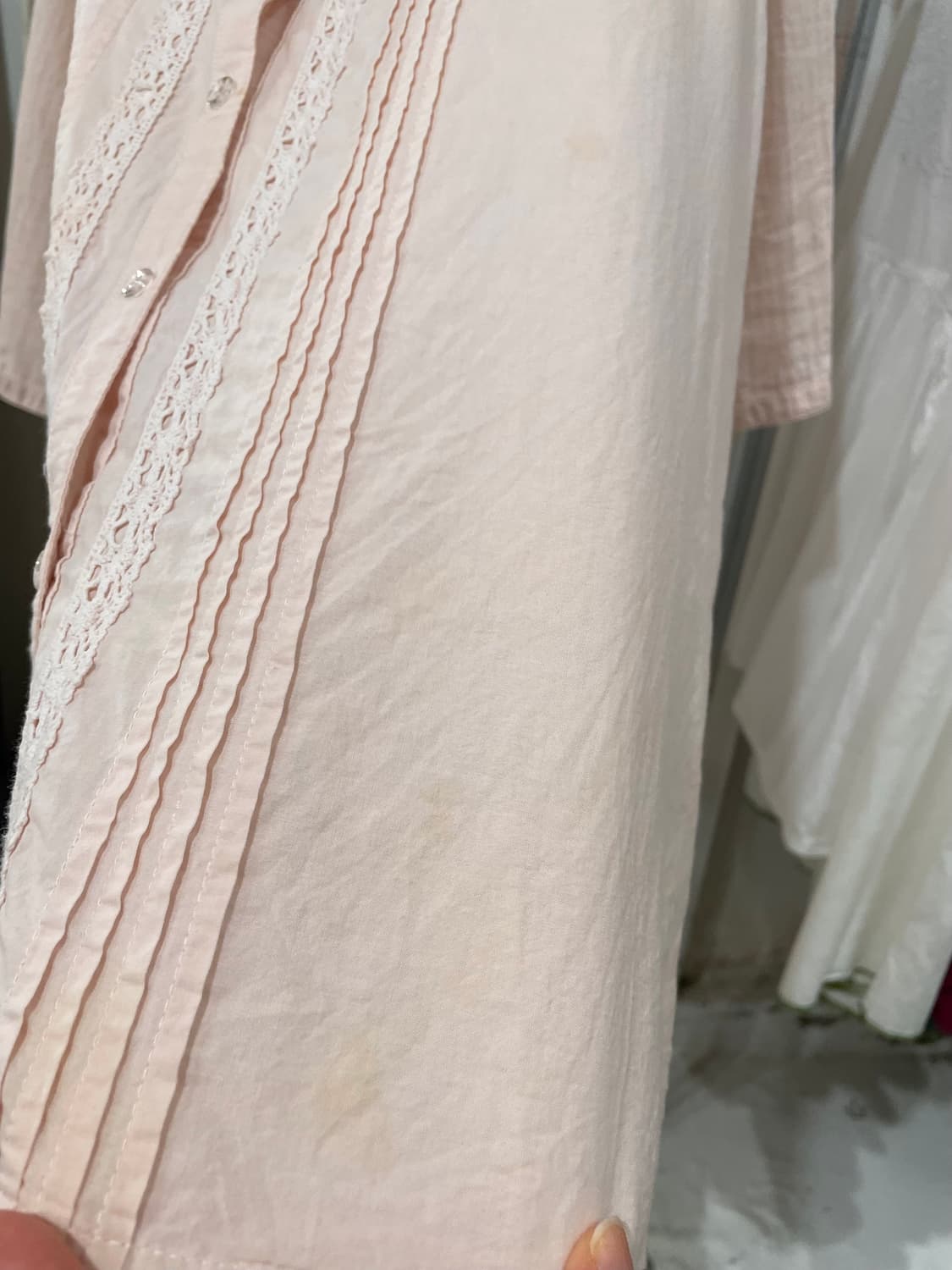 Soft Pink Pintuck Blouse 상품이미지6