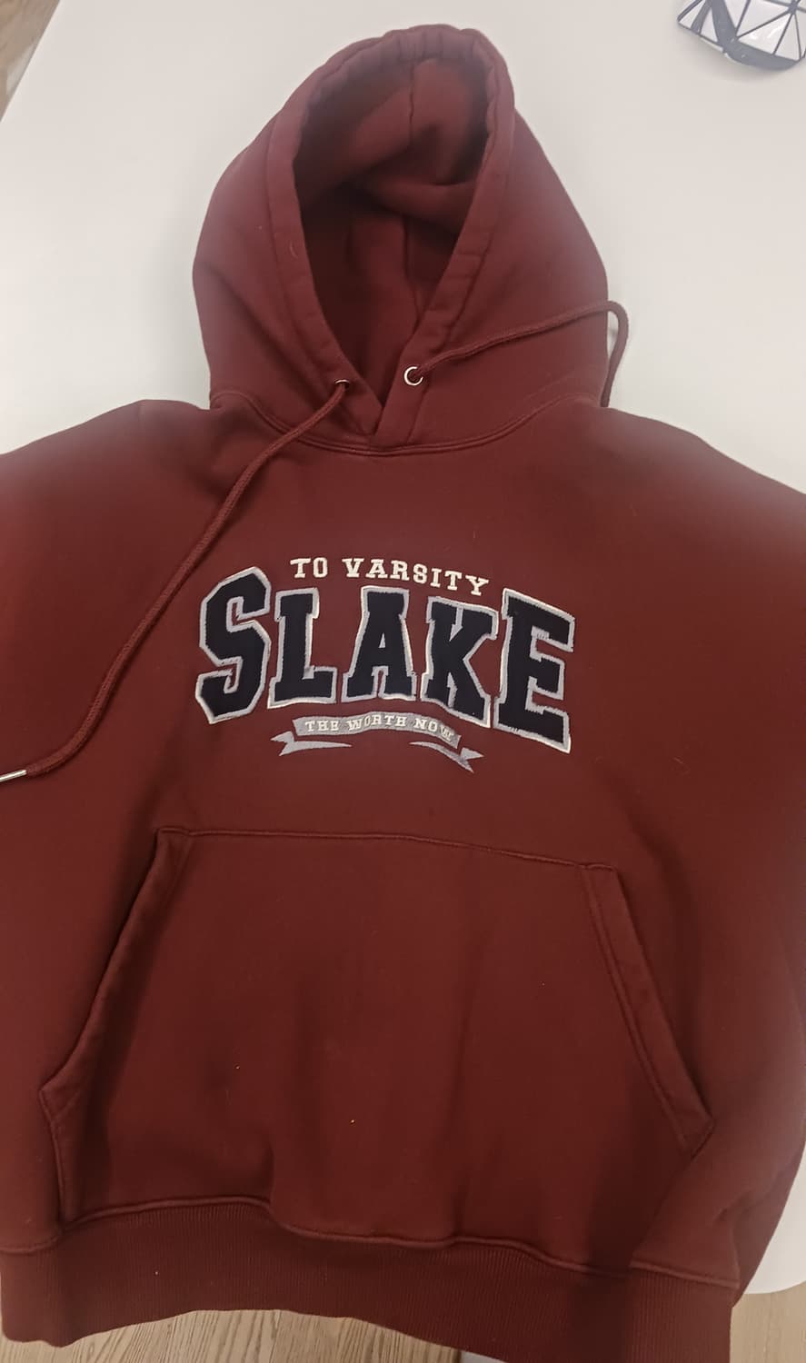 티떠블유엔 SLAKE 와인 후드티 S 상품이미지2