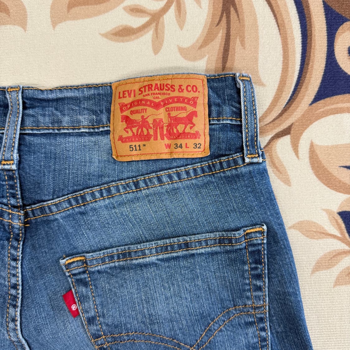 (32)리바이스 Levis 511 워싱 데님팬츠 상품이미지2