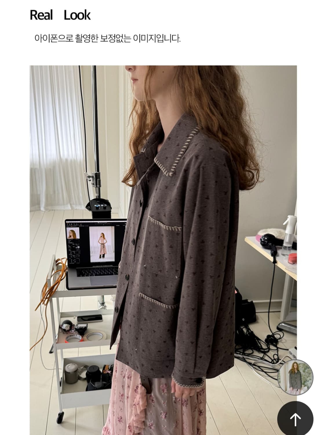 호쿠스포쿠스 워크 자켓  cherry blossom work jacket 상품이미지5