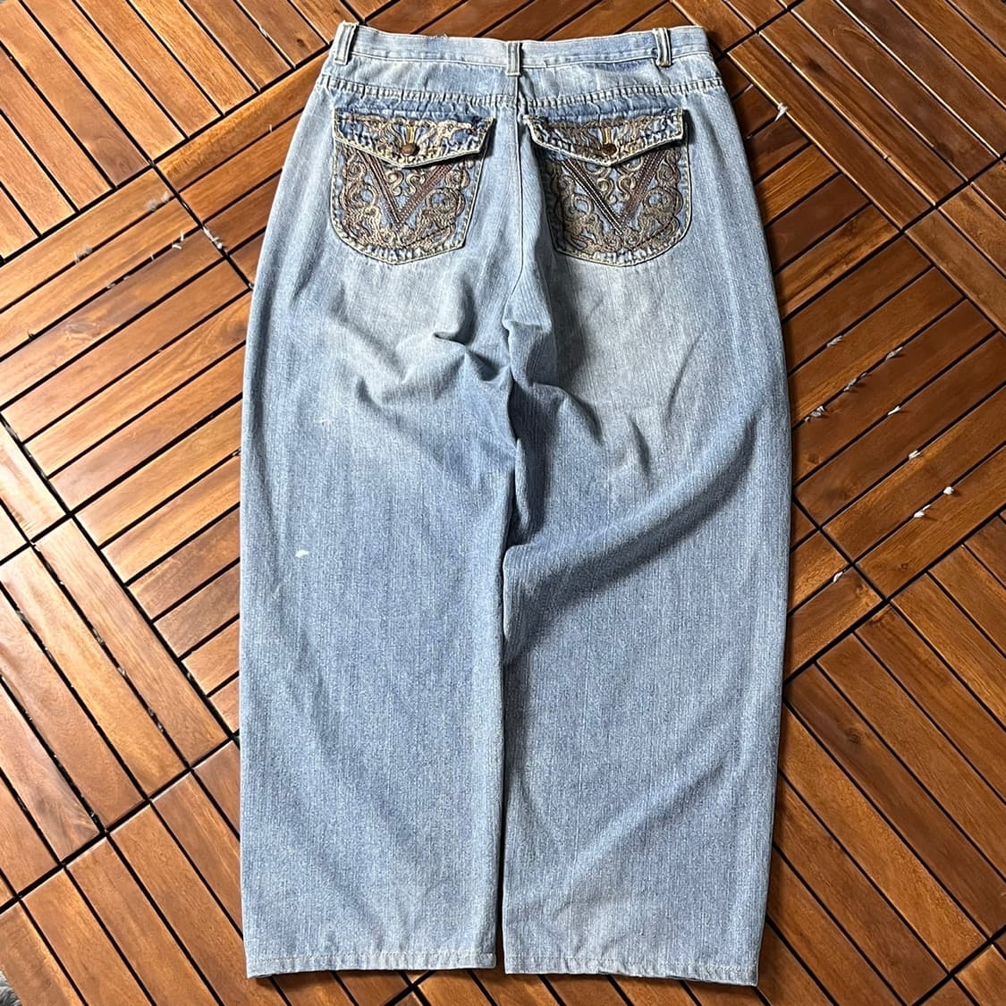 [34]빈티지 커스텀 힙합 올드스쿨 데님 팬츠 상품이미지7