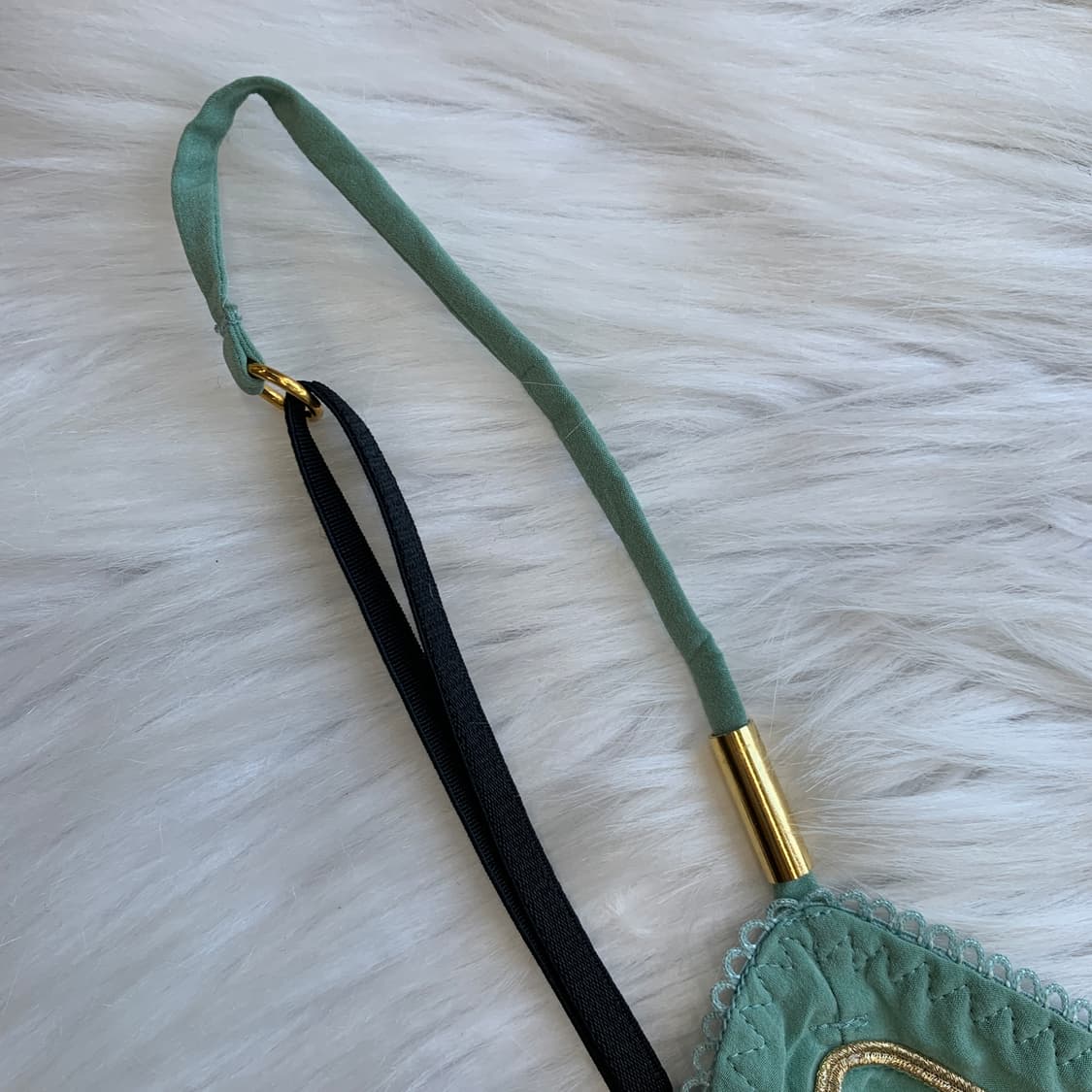 골드 테이핑 포인트 민트 캐미솔 탑  1737 상품이미지4