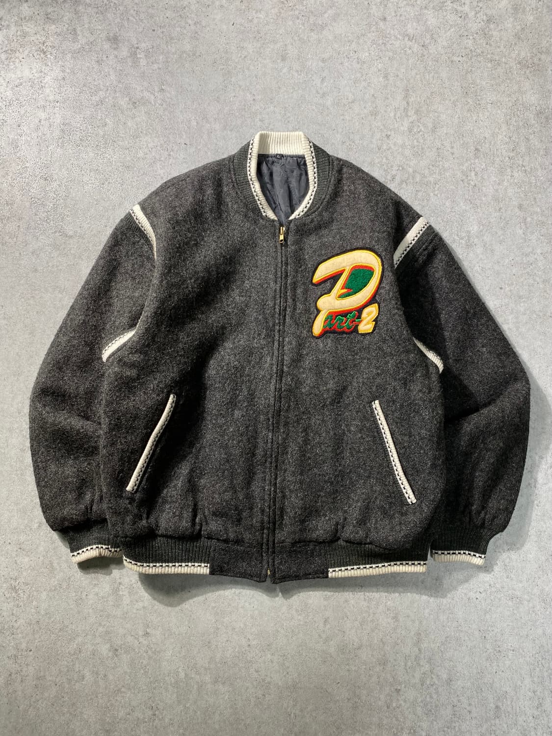 [L] 90s Japanese 빈티지 울 바시티 자켓 상품이미지1