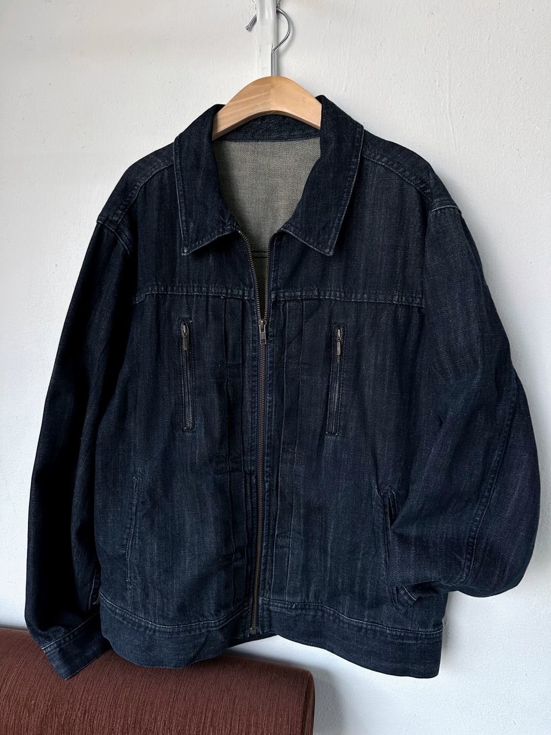 Denim loose silhouette trucker jacket 상품이미지1