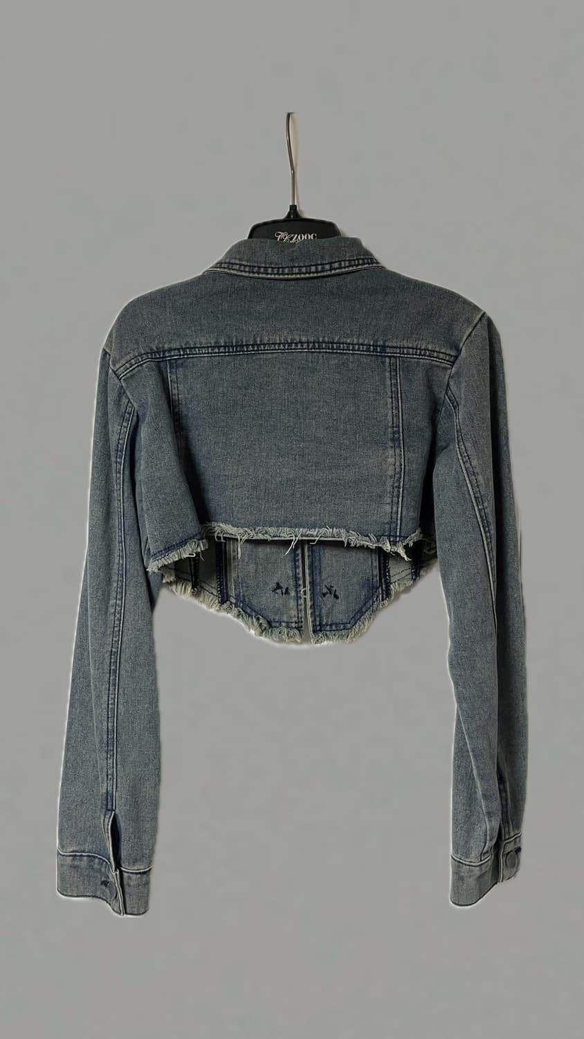 빈티지 크롭 청자켓 상품이미지2