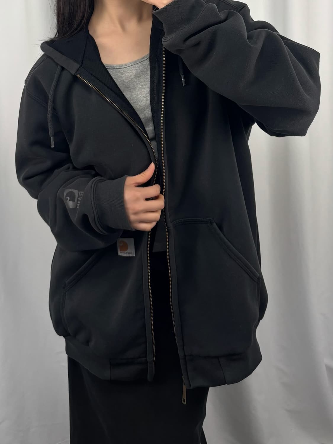 칼하트 레인디펜더 써멀 후드집업 상품이미지3