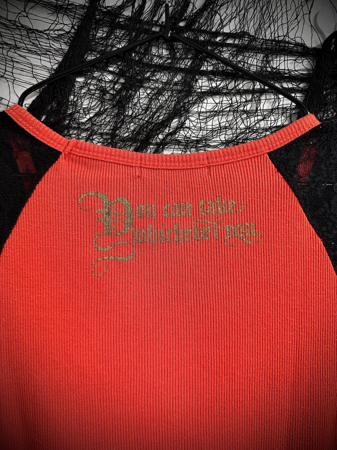 00s skull printing lace halfsleeve 상품이미지5