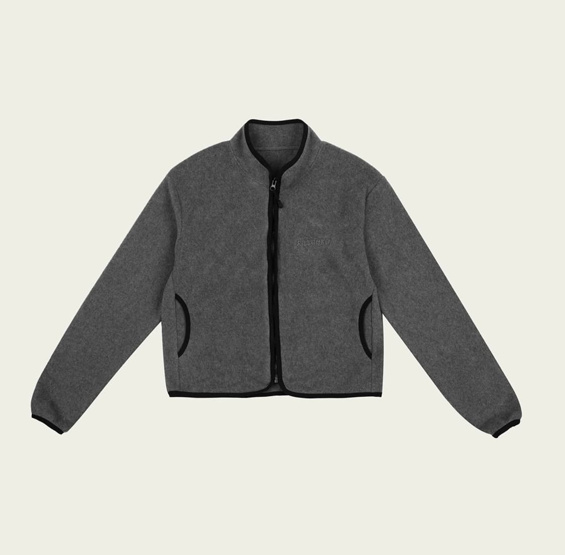 리본빛 Pai Fleece Zip-up 차콜 상품이미지1