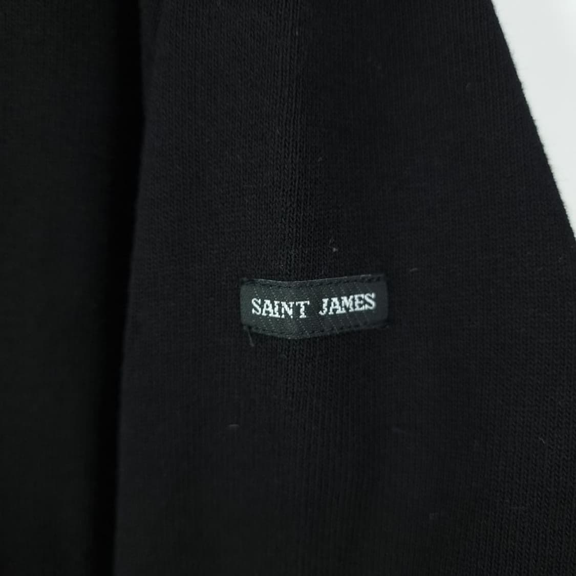 [세인트제임스] 루즈핏 보트넥 롱슬리브 긴팔티 블랙 M19683 상품이미지6