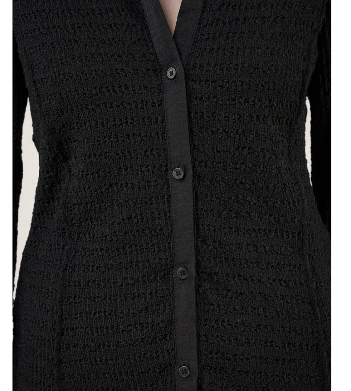 아우로 jersey collar shirt 블랙 져지 셔츠 상품이미지4