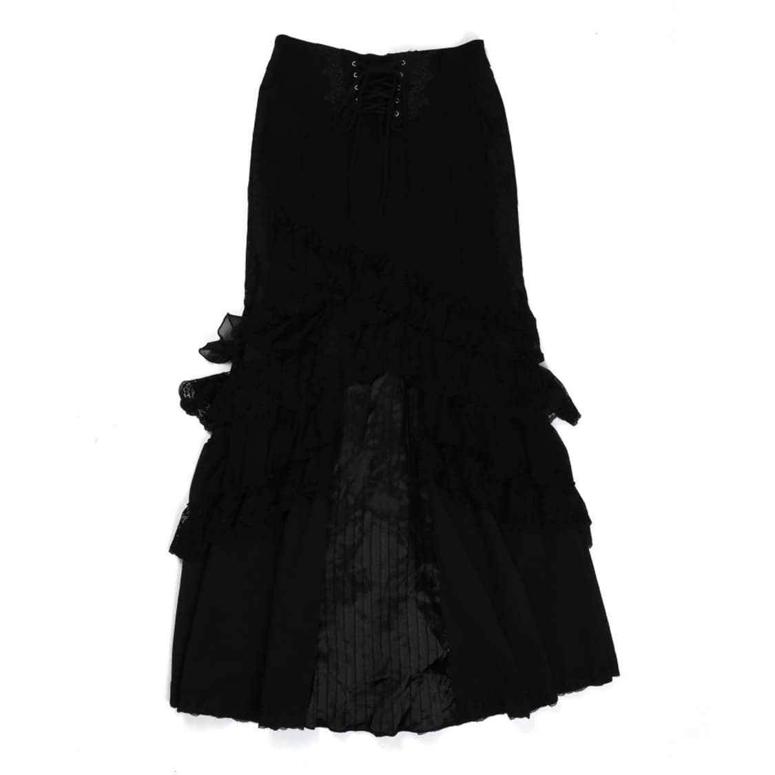Rose Embroidered Mermaid Long Skirt 상품이미지1