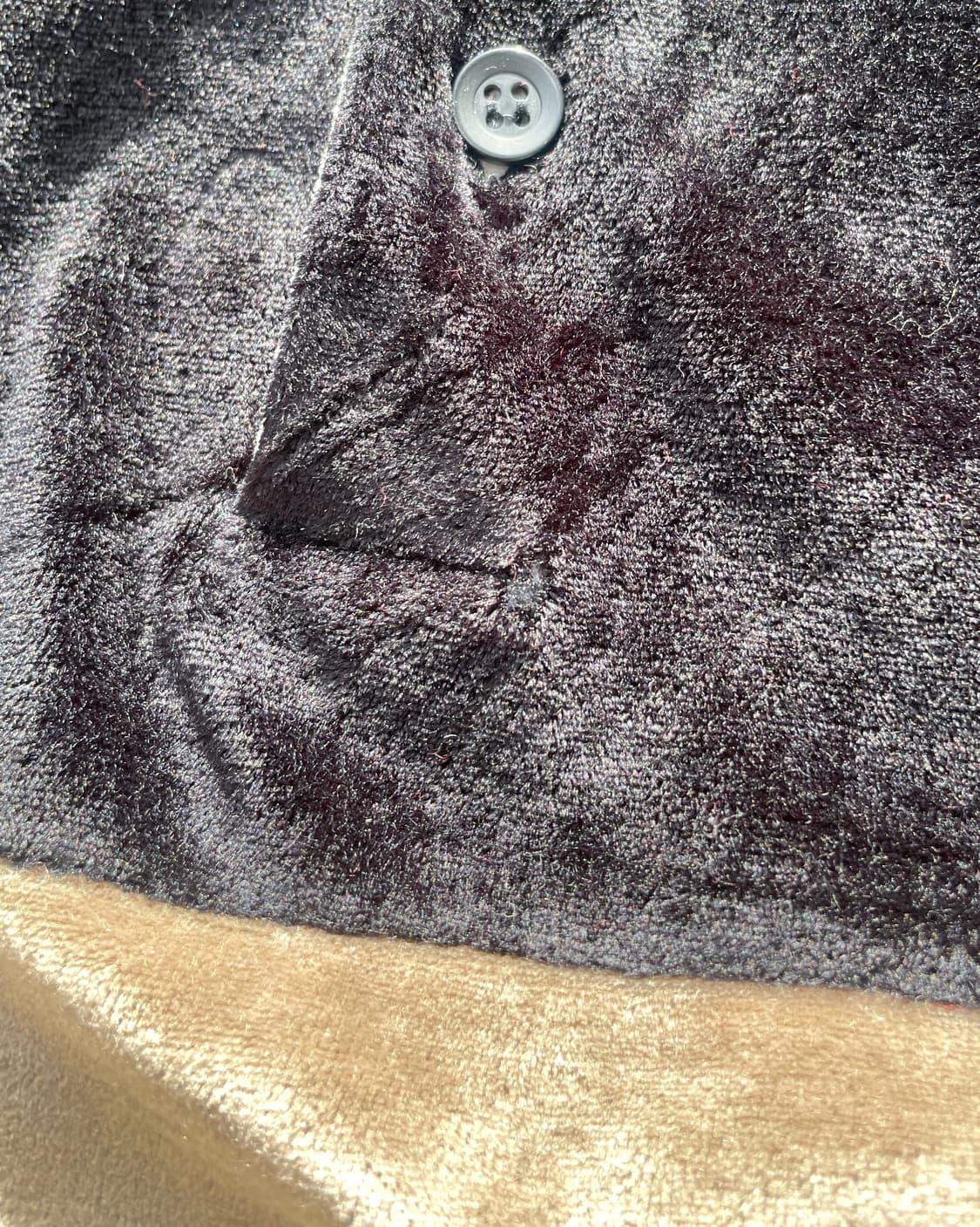 80’s yoke pannel velour shirts 상품이미지4