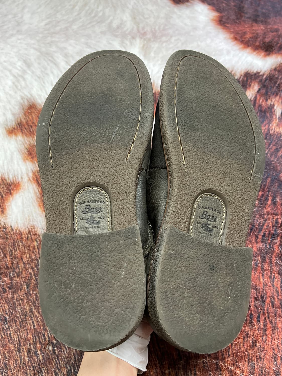 [285] Bass 바스 카키 올리브 더비슈즈 상품이미지5