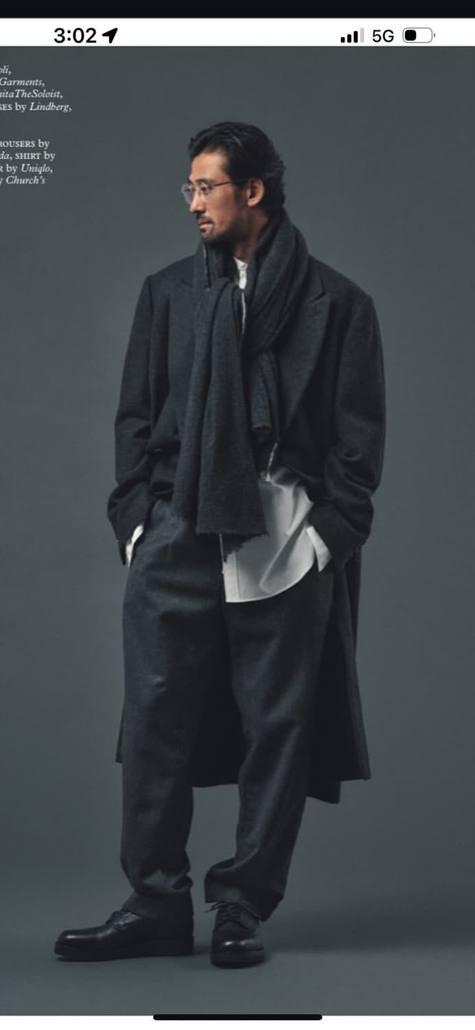 23aw comoli 코모리 캐시미어 더블 체스터 코트 3 상품이미지4