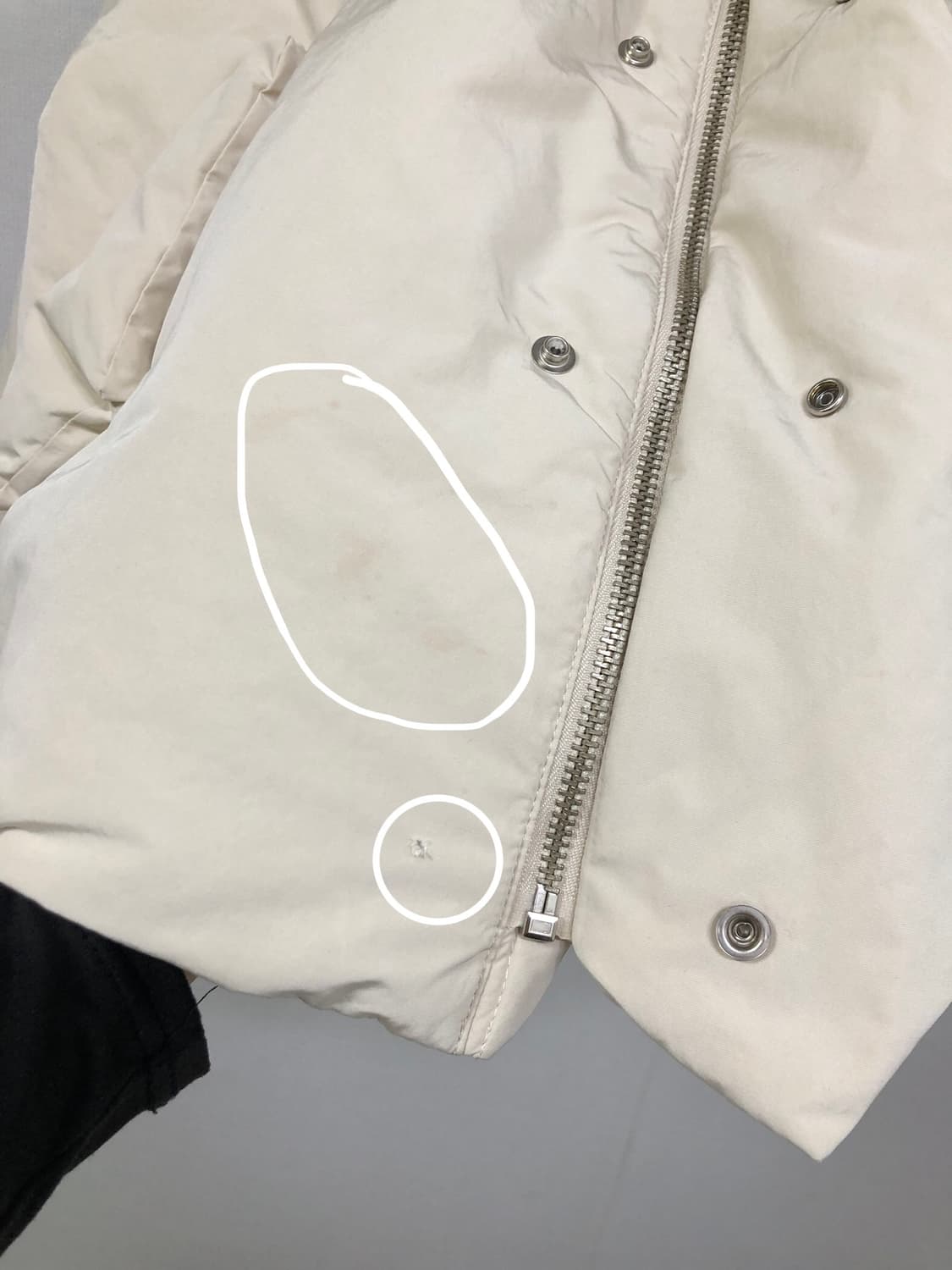 스튜디오톰보이 오버핏 덕다운 후디 푸퍼 솟패딩 _ 바닐라 상품이미지8