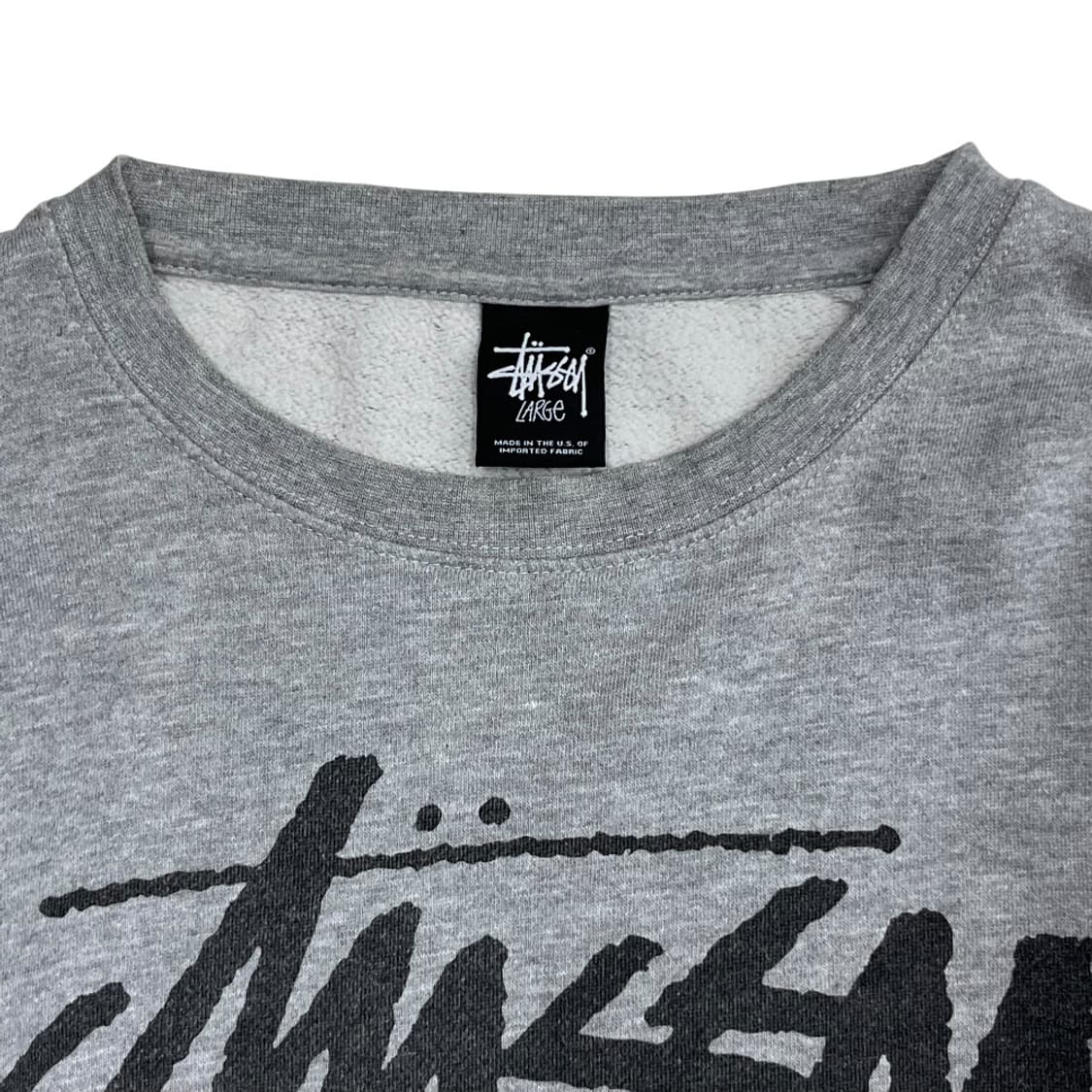 스투시 센터로고 그레이 맨투맨 상품이미지4