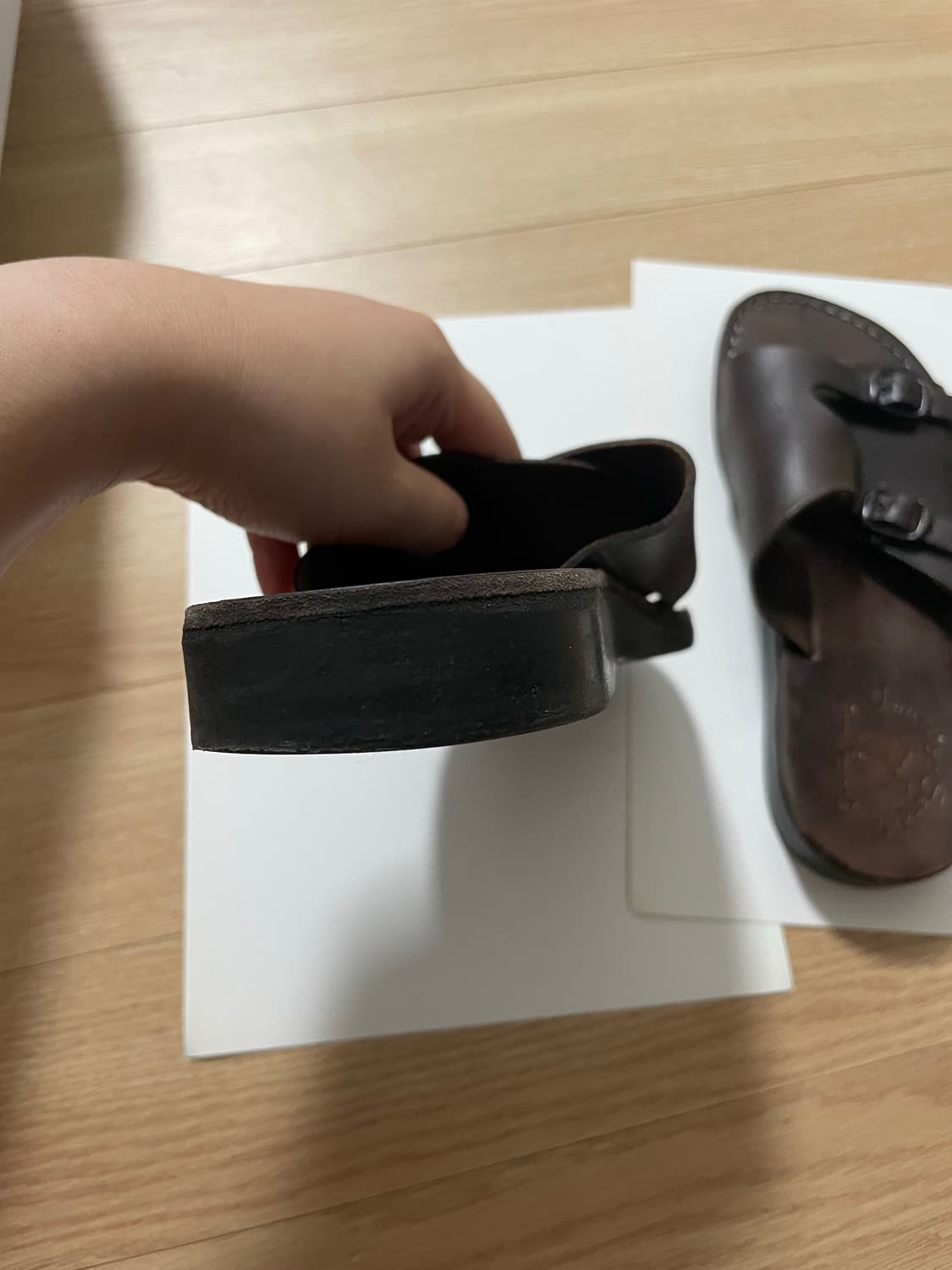 예루살렘 세스 다크 브라운 샌달 245-250 상품이미지3