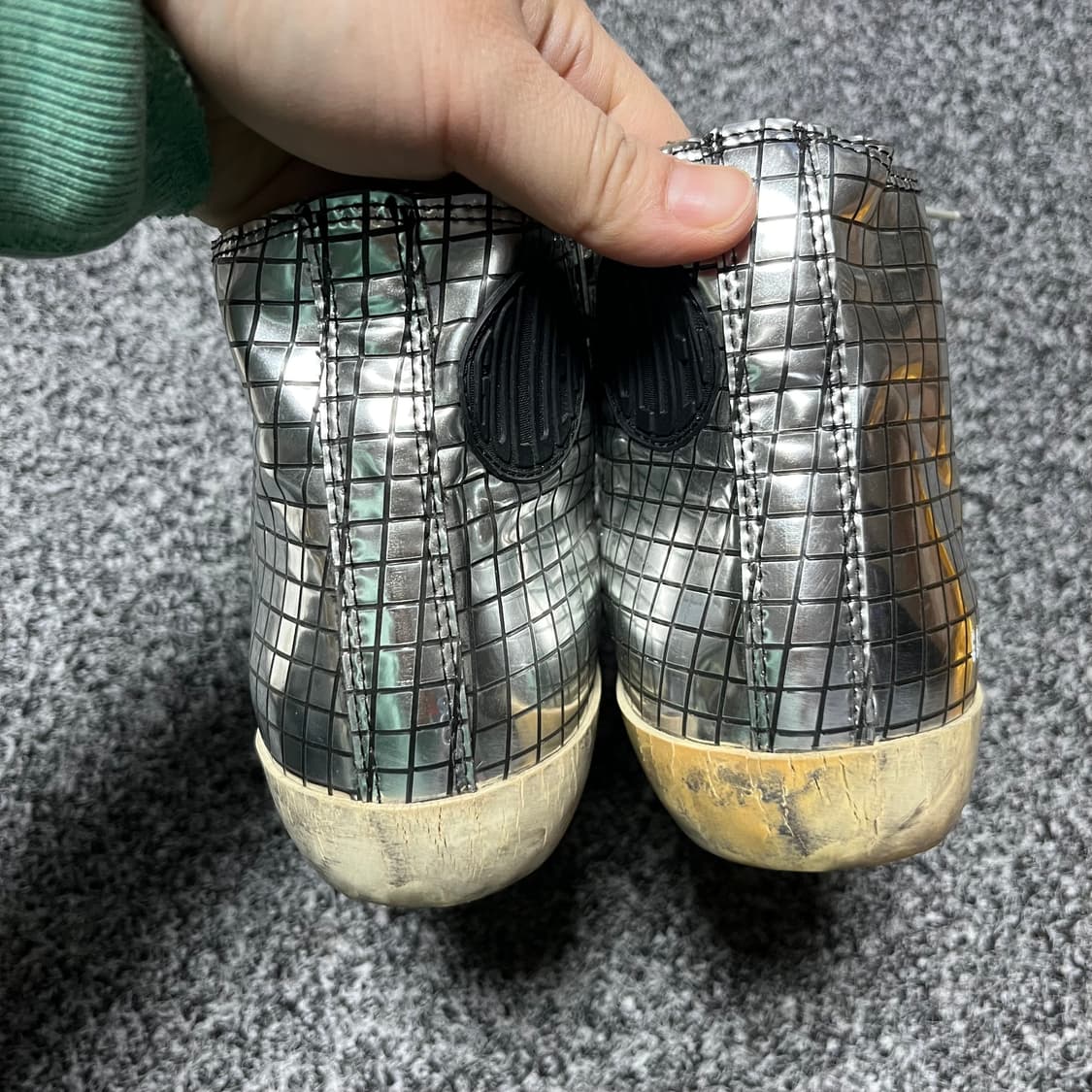 골든구스 GGDB 하이탑 스니커즈 실버 38 상품이미지2