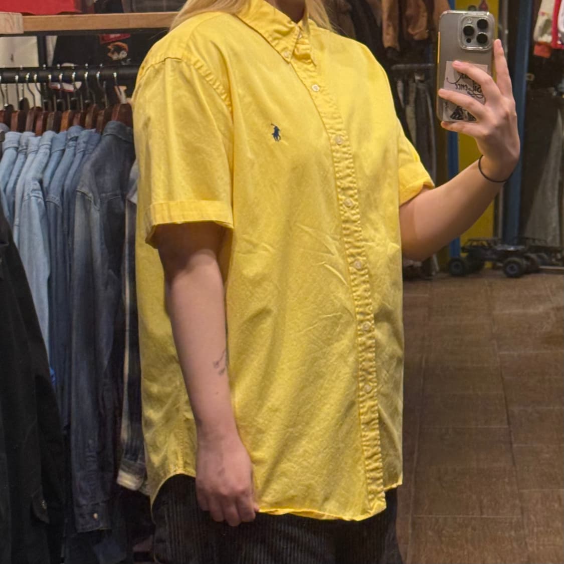 [HI] 폴로 랄프로렌 반팔 셔츠 옐로우 상품이미지4