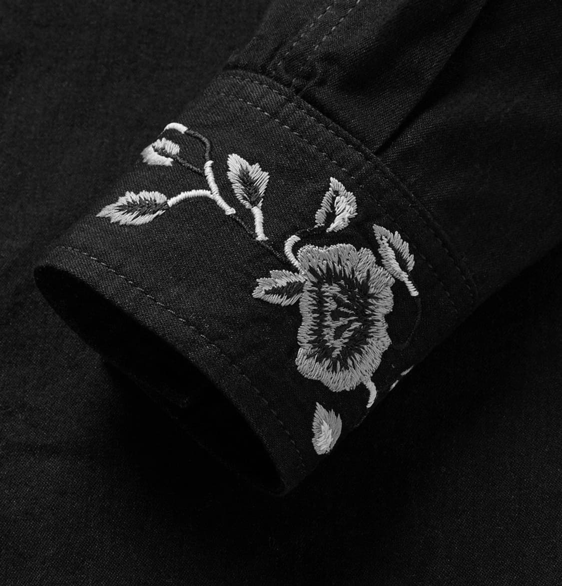 [BTS 지민님 착용] 생로랑 19ss 플로랄 자수 웨스턴 셔츠 상품이미지6