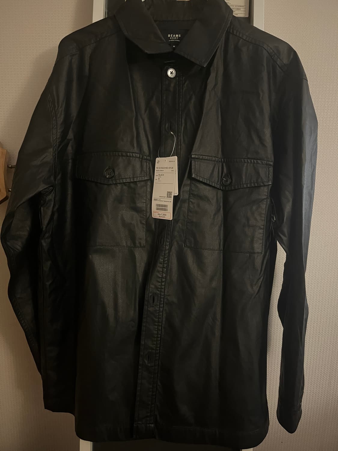 빔즈 페이크 레더 셔츠 (Beams fake leather shirts) 상품이미지4