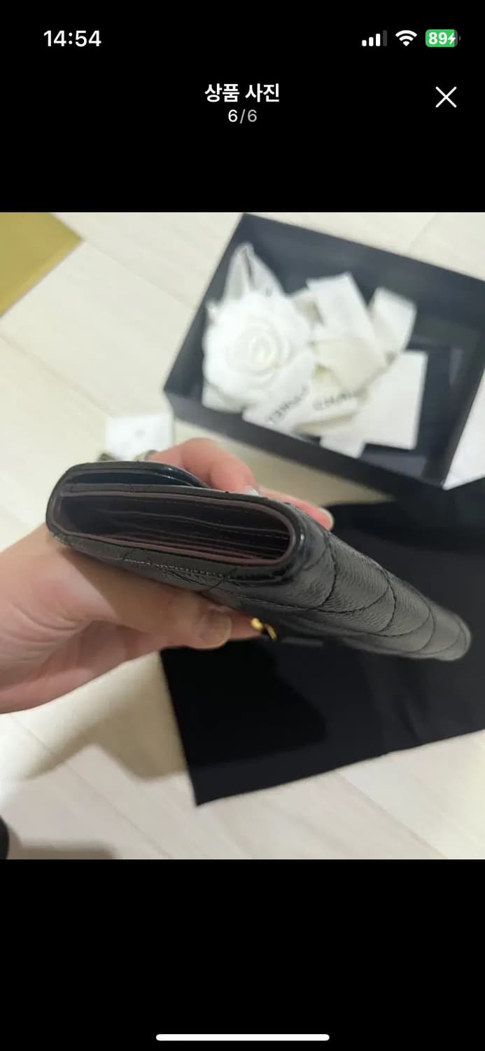 샤넬 클래식반지갑 금장 캐비어 상품이미지6