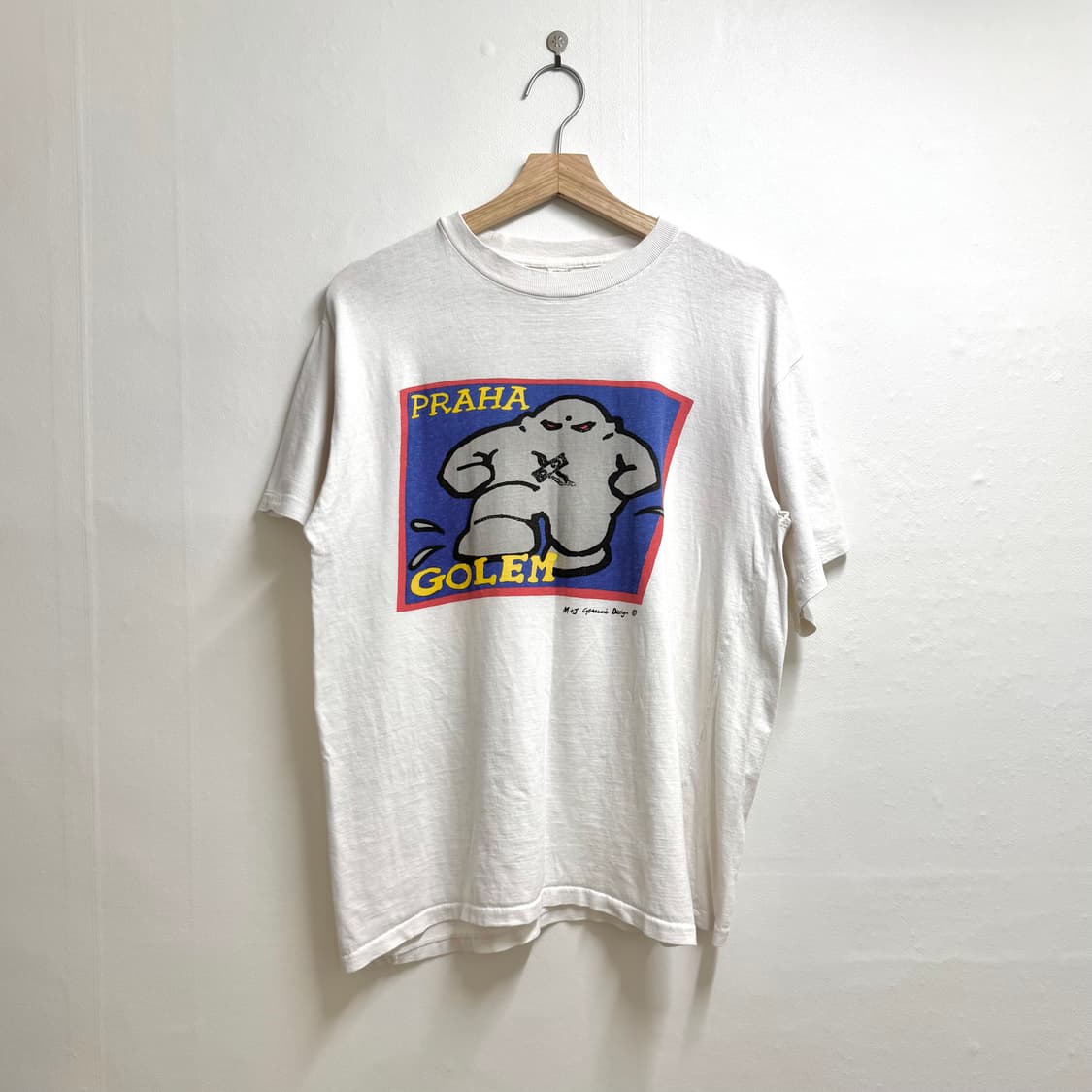 빈티지 80s Praha Golem 티셔츠 상품이미지1