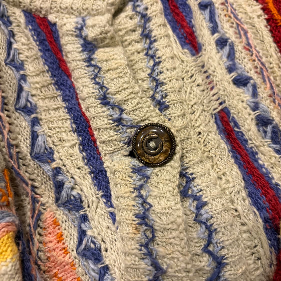 [S] 쿠지 OG 니트 가디건 멀티컬러 D44 상품이미지6