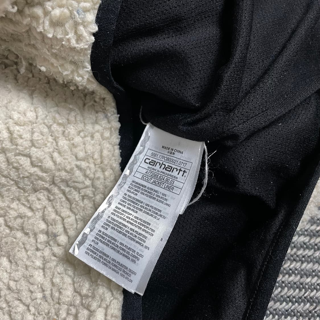 칼하트 WIP 패치 로고 쉐르파 플리스 자켓o 4884 상품이미지7