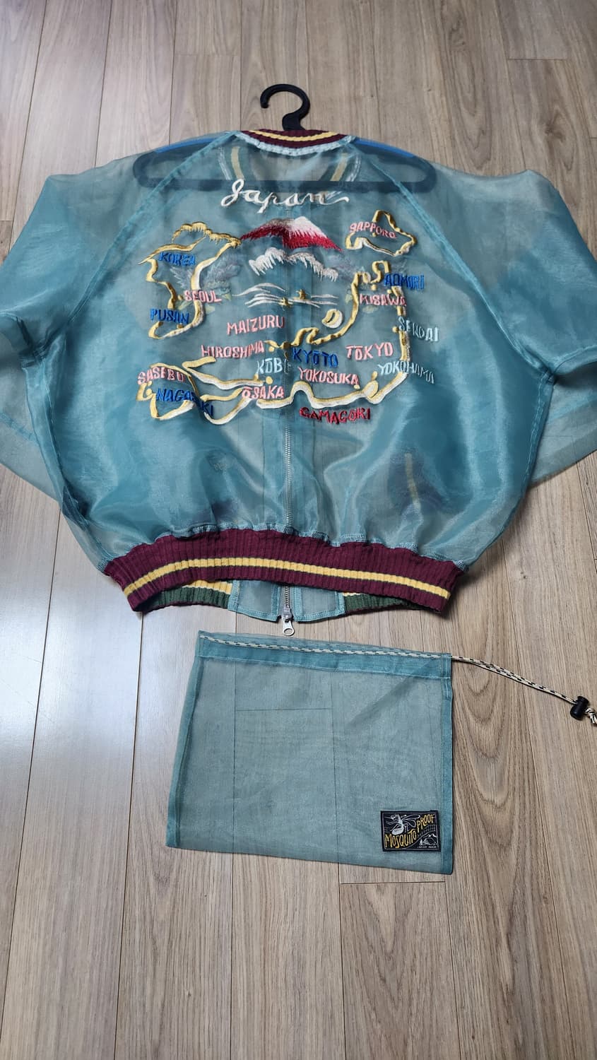 캐피탈 시어 거즈 모스키토 가드 수베니어 자켓 모스 그린 상품이미지4