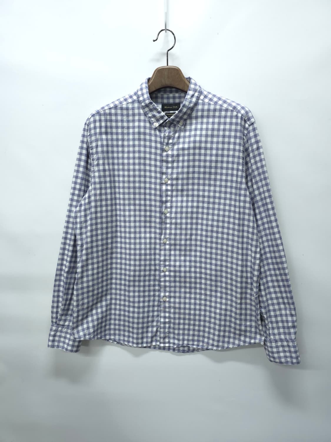 (빅사이즈)마시모두띠 이탈리안 패브릭 체크 봄가을 셔츠 (110~115) 상품이미지1