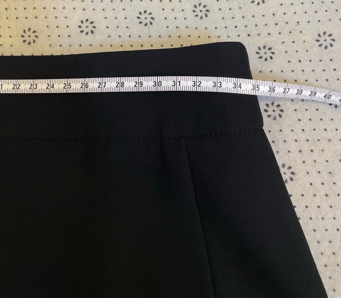 잇미샤 블랙H라인 정장미디스커트 검정치마 하객룩오피스룩출근룩면접룩 상품이미지5