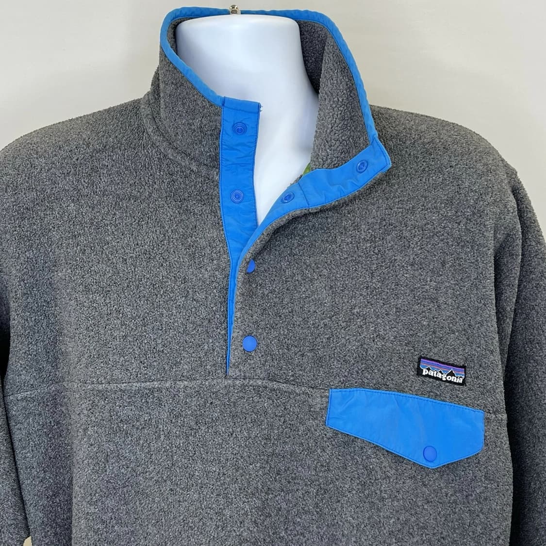 13FW 파타고니아 신칠라 스냅-T 그레이/블루 상품이미지2