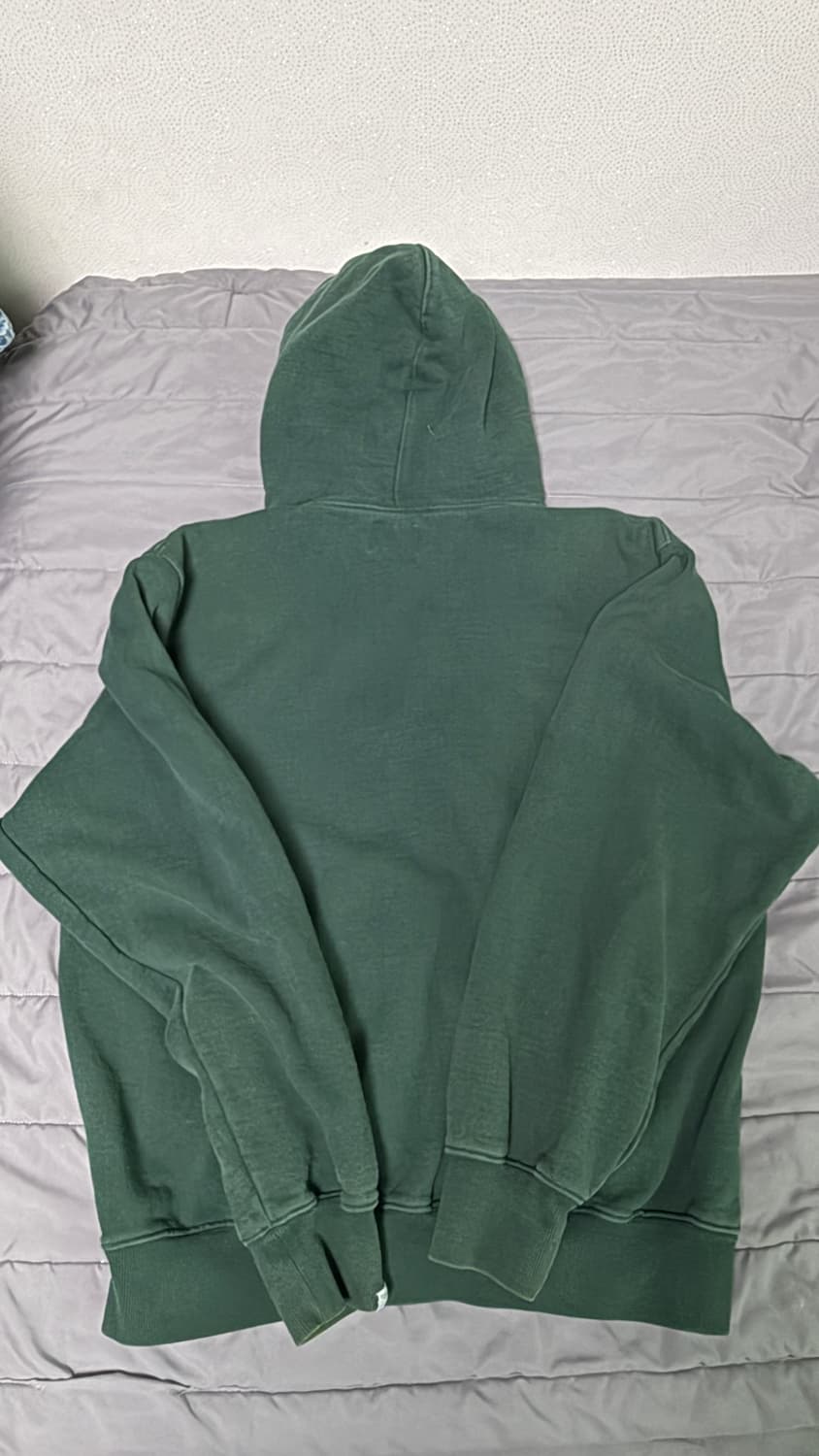 디스이즈네버댓 가먼트다잉 후드 그린 L 상품이미지2