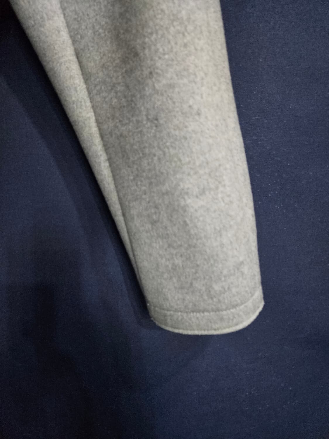 타임옴므 그레이 남성 세미오버핏 95 후드 하프코트  상품이미지5