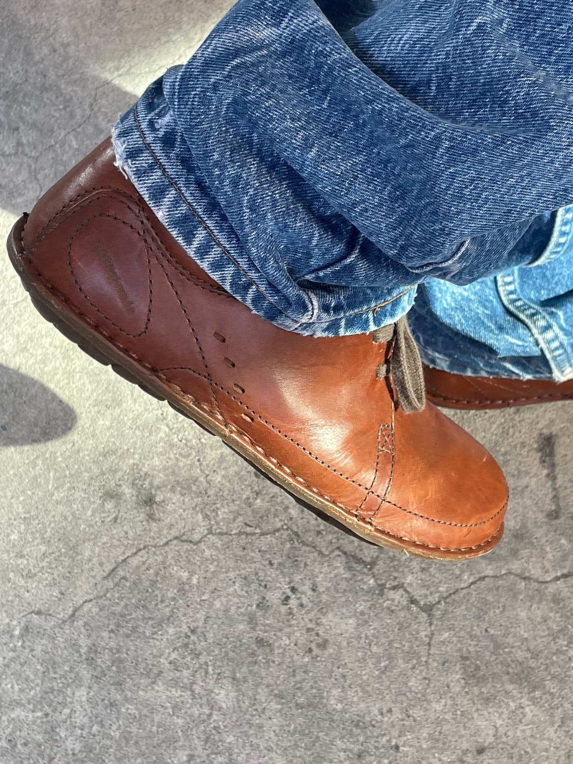 00s Patagonia Loulu Walnut Leather shoes 상품이미지4