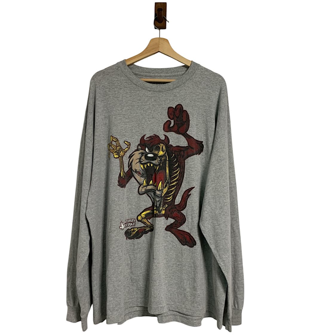 90s 루니툰즈 태즈 스켈레톤 롱 슬리브 2XL 상품이미지1